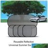 Car Sunshade Ers Magnetic Mesh Curtain Breathable Windsn Folding Windshield Window Sun Shade Protector Drop Delivery Mobiles Motorcy Dhjrj