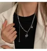 Chaines Crescent Star Pendant Girl Collier Hip Hop Sweatshirt Accessoires Sense Sense Chaîne Chaîne