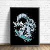 Canvas Painting Astronaut Space Dream Cartoon Star Posters And Prints Wall Art Picture For Living Room Kids Bedroom Home Decor No Frame Wo6