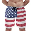 Short masculin Summer Board Patriotic American Flag Stars and Stripes imprimer la plage décontractée séchage rapide Trunks Plus taille