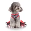 Собаки Печать модное сублимационное платье с носовой одеждой для собак собачья одежда Симпатичная сладкая щенка