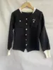 Tricot féminin t-shirt noir cardigans cardés manteau femme vêtements tricot pull féminin fashion faste