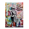 Banksy Art Canvas Painting Inspired Artwork Graffiti Street Pop Posters And Prints for Home Boys Bedroom Bar Decor No Frame Wo6