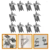 Decorative Figurines 10 Pcs Freezer Shelf Buckle Stainless Steel Clamp Clip Heavy Duty Rack Clips Hooks