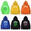Herrtröjor tröjor y2k hoodie zip män designer hoodie sweatshirt street hip-hop unga bogs spindel harajuku lösa vilda kläder anime topp 230817
