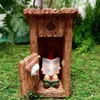 Decorações de jardim Livro do livro Gnome estátua escultura Esqueceu a resina de portas de fechamento engraçado