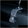 Décorations intérieures 2pcs Bling strass de gamme Accessoires de voiture de voiture Horme de siège Back Rangement Drop Livraison Mobiles Motorcycl DHZDX