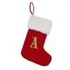 Christmas Decorations Stocking Pendant Luxurious Embroidered Knit Stockings Durable Vintage Decor For Xmas Tree Gift Bags Family
