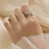 Cluster Rings 925 Sterling Silver Blue Five Pointed Star Colorful Zircon CZ Midi Knuckle Meteor Ring for Lovers Engagement Wedding Partihandel