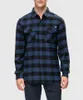 Mäns casual skjortor FashionSpark Plaid Dress Shirt Fleece -knapp ner krage tung vikt långärmad flanell vinter varm corduroy fodrad