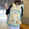 Schooltassen Midden voor meisjes Tieners Student Backpack Women Nylon Campus Bagpack Japanse Koreaanse stijl