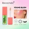 IBCCCNDC Young Liquid Blush Gloss Color Changing Blusher Oil Tintad långvarig naturlig lätt att bära vattentät smink