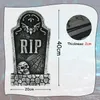 Other Event Party Supplies 3/6pcs Foam Skeleton Tomb Decoration for Patio Grave Bat Party Accessories Horror House Props Rip Tombstone 230817