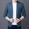 Men's Sweaters Men Knitting Cardigan Stylish Knitted Cardigans With Pockets For Spring Autumn Casual Wear Women Solid Color Sweater