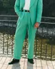 New Fashion Men Suit For Wedding Peaked Lapel Groom Wear Slim Fit Tuxedos Custom Made 2 Pcs Jacket Pants Terno Masculino