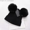 Шапочки/кепки для черепа 1pcs зимняя 3colors мальчики для девочек модные шапочки детские шапочки с двойной вязаной кепкой для волос вязаная кепка Chape