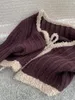 Chandails féminins à aiguille vide Ligne flottante Série de tricot, quatre saisons peuvent correspondre à la taille de la taille et de la douceur délicate du cardigan et de la douceur