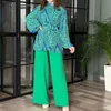 Pantaloni da donna a due pezzi Donne da donna sciolta in pizzo top set da camicia set di maniche per maniche femminile Fashion Spring Streetwear Matching Set 230817