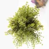 装飾的な花の花輪屋外の屋内人工偽の葉耐性なしフェードプラスチック製低木植物サイプレスとクリスマスの葉HKD230818