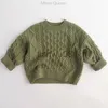 Pullover Baby Solid Pullover Tops Kids Pullover Sweaters Korean Style Children Clothing Autumn Spring Baby Boys Girls Pullover Sweater x0818