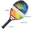 Squash rackets lågpris original strand tennis racket kol professionell raquete strand tenis racket grov ansikte med väska 230816