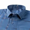 Chemises décontractées pour hommes manches courtes pour hommes imprimé extensible, chemise d'affaires en ajustement régulier Summer Soft confortable poche