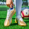 Chaussures habillées Chaussures de football adultes non glipt longs Boots de football de pointes jeunes enfants hauts tampons l'herbe chaussette bouche baskets 230817