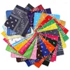 Haarclips Letapi Fashion Women Bandana sjaal Girls Kids Punk Square Bandanas Hoofdkleding Boheemse hoofdbanden accessoires