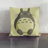 Case 45*45 cm Kawaii My Neighbor Totoro Case Japońskie anime Cat Rzuć Pokój Dekor Domowa Sofa Sofa Walcz Okładki HKD230817