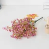 Dekorative Blumen Kränze 36 cm 5 Forks BabyStreath Artificial Blumen Plastik Gypsophila DIY Blumensträuße Arrangement für Hochzeitsheimdekoration HKD230818