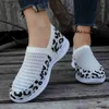 Dress Shoes Women's Leopard Tennis Sneakers Summer Autumn New Mesh Breathable Sport Shoes Ladies Walking Running Flats Zapatos De Mujer T2308