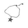 Créateur de marque Miumiu Collier de bracelet de mode Nouveau éventail de star féminin Diamond Pearl Sweet Temperament Ins Pentagone en forme de clavicule en forme de clavicule accessoires bijoux