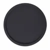 Chemin de Table 4pcs Silicone Doux Noir Isolé Antidérapant El Cuisine Personnalisable Logo Exclusif Set de Table Rond