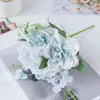 Dekorative Blumen 5 Köpfe Pfingstrose künstliche Seidenblumblüte für DIY Home Store Ornament Hochzeitsfeier Blumenarrangement Dekoration