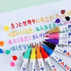 ペインティングペン12pcsセットサインペン多機能高品質のカラーペイントマーカーDIYアルバムGrafftiカータイヤ230818