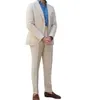 Classic Men's Suit Solid Color Tuxedos Notched Lapel Groom Wear For Wedding Business Prom Custom Made 2 Pieces Jacket Pants