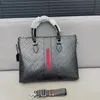 Designer tote bag valigette di lusso uomo borsa per computer borsette di moda in pelle cravatta marcata a tracolla di grandi dimensioni borsetta di lusso
