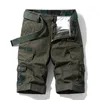 Męskie szorty 2023 Summer Camouflae taktyczne Caro Sorts Men Kaki Joer Military Cotton Casual Loose