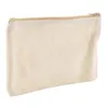 Cosmetic Bags Multi-Purpose Cosmetics Bag With Zipper Canvas Makeup Pouches Travel Toiletry Pen Pencil Blank DIY Craft
