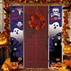 Inne imprezy imprezowe zapasy Halloween Decorations Banner Halloween imprezowy kurtyna Podstęp lub Banner Horror House Door Drzwi do wystroju Halloween 230817