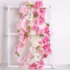 Dekorative Blumen Kränze Sakura Rebe künstlich hängende Girlande Rattan für DIY Hochzeit