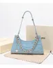 Designerbeutel Apede Mod Frauen Umhängetasche Turquoise Deco Linie Kleine Twist Multi -Farb -Lederkette Geldtasche Handtasche