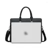 Kolejki 2023 Mężczyzn Bag teczki Wysokiej jakości Business PU skórzane torby na ramię Messenger Bags Office torebka 14 -calowa laptop crossbody