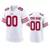 San Francisco''49ers''Men 11 Brandon Aiyuk 10 Jimmy Garoppolo 5 Trey Lance 44 Kyle Juszczyk Dames Jeugd Wit Custom Game Jersey