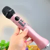 Microphones Microphone sans fil Karaoké portable Haut-parleur Bluetooth Écran d'affichage LED Carte TF Enregistreur de chant Chantez n'importe où n'importe quand HKD230818