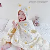 Towels Robes Soft cotton baby hooded towel suitable for boys girls bathrooms pajamas children's clothing cartoon colored baby raincoats Z230819