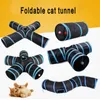 Other Cat Supplies 345way Pet Cats Ringing Paper Runway Rolling Ground Chinchilla Toy Fun Drill Bucket Foldable Passage 230817