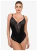 Dameshoeders Lace Shapewear S-3xl ondergoed vrouw seksi bodysuit vrouwen buikcontrole backless tanktops v nek stringers afslankvormen