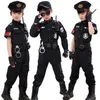 Cosplay Kids Traffic Special Halloween Carnival Party Performance Men Uniforms Kids Army Boys Cosplay Costumes 110-160cm 230817