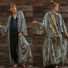 Dames Badmode 2023 Strand Kimono Cover-up Grote maten Badpak Cover Up Front Open Riem Kaftan Robe Plage Pareos Jurk Tuniekkleding